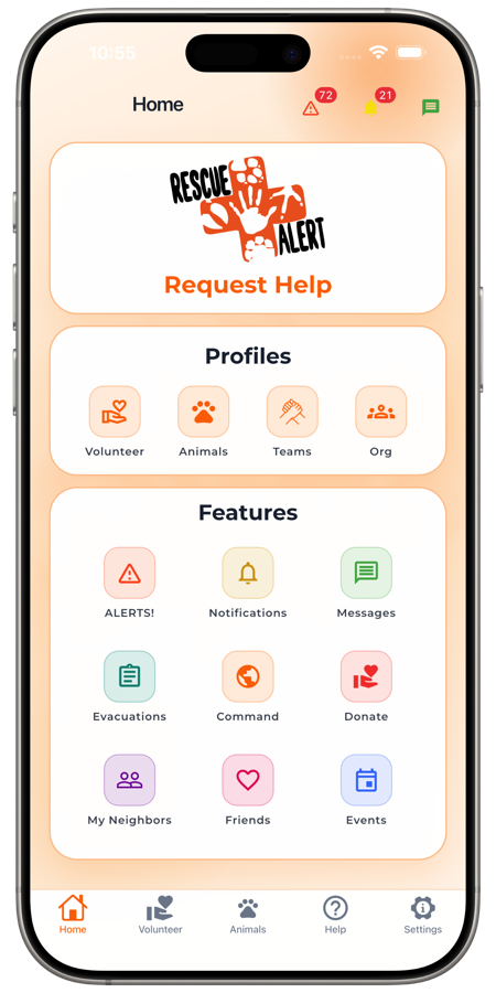 Rescue Alert app
